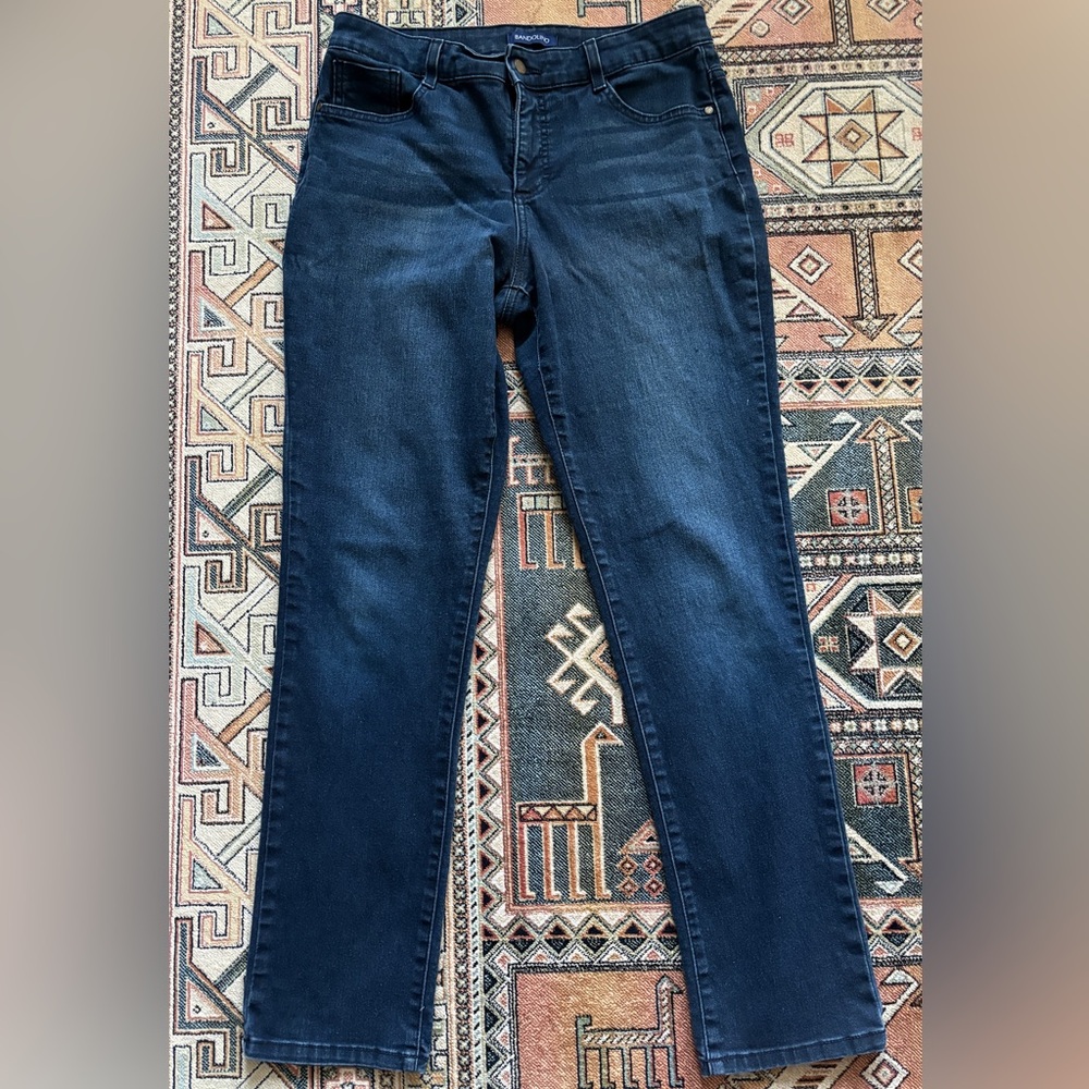 Bandolino Jeans Dark Blue Denim Sz 8 Pants